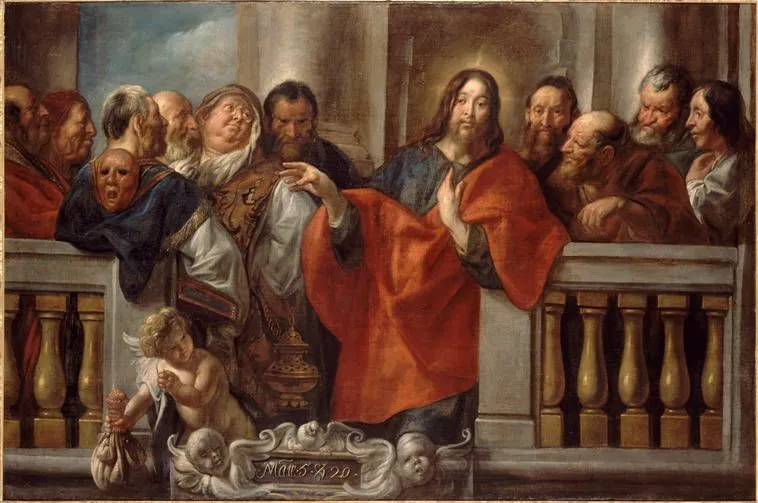 Christ among the Pharisees. — Jacob Jordaens