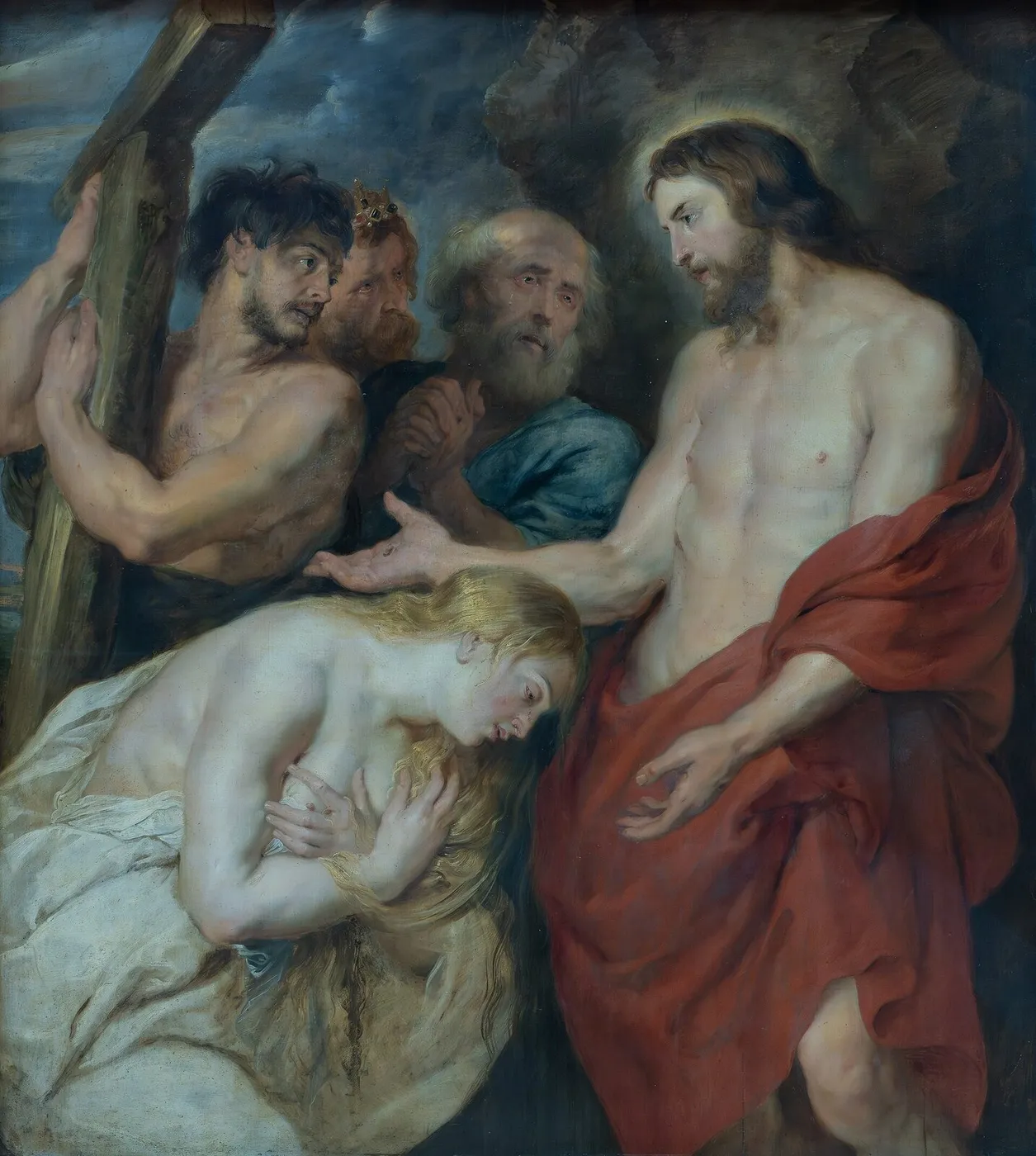 Christ and the Repentant Sinners (1617) by Peter Paul Rubens — original painting reproduced as a hand-painted oil on canvas