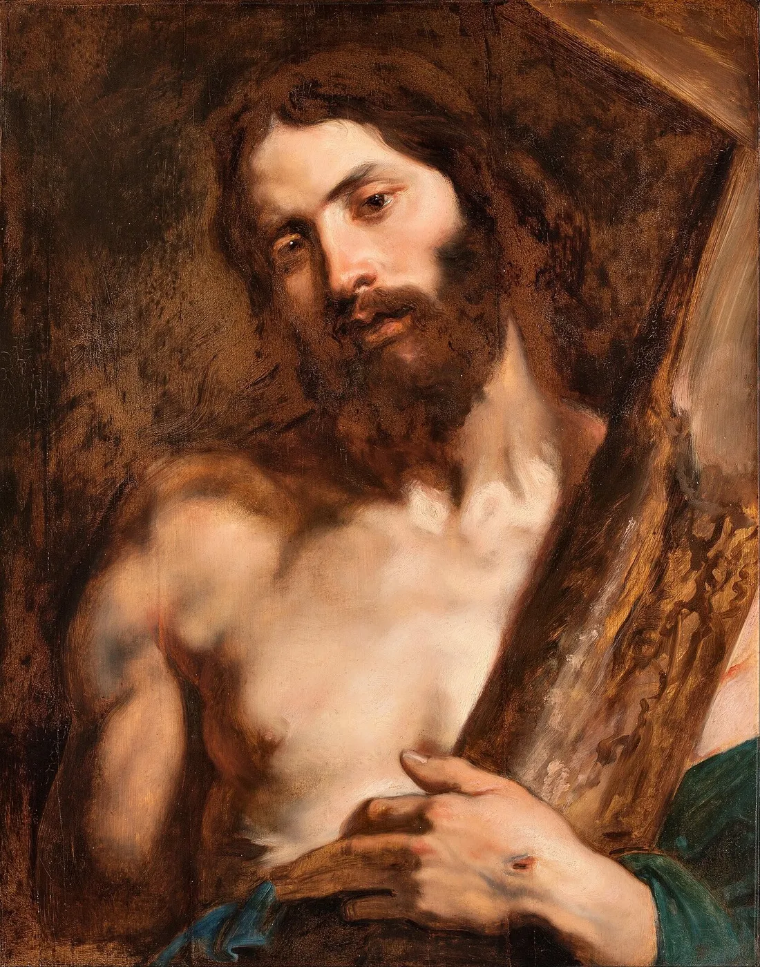 Christ carrying the Cross (1700) by Anthony van Dyck — original painting reproduced as a hand-painted oil on canvas