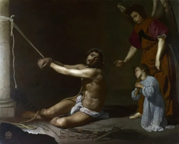 Christ contemplated by the Christian Soul (1626) by Diego Velázquez — original painting reproduced as a hand-painted oil on canvas