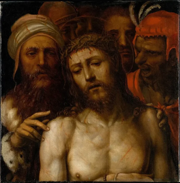 Christ Presented to the People (Ecce Homo) (1544) by Il Sodoma — original painting reproduced as a hand-painted oil on canvas