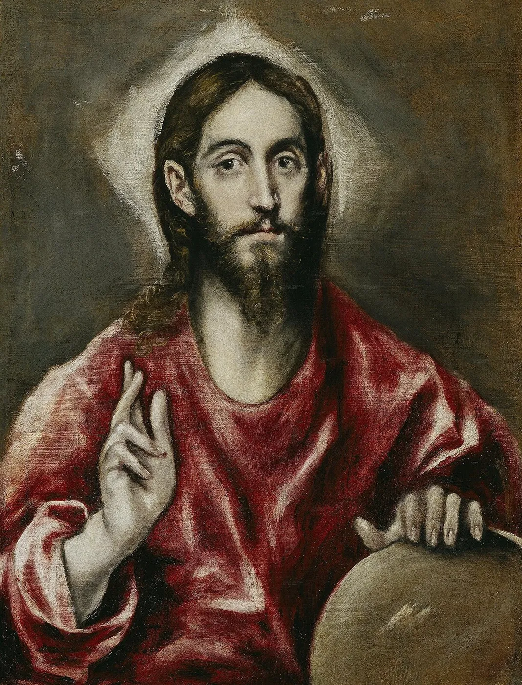 Christ the Saviour (1611) by El Greco — original painting reproduced as a hand-painted oil on canvas