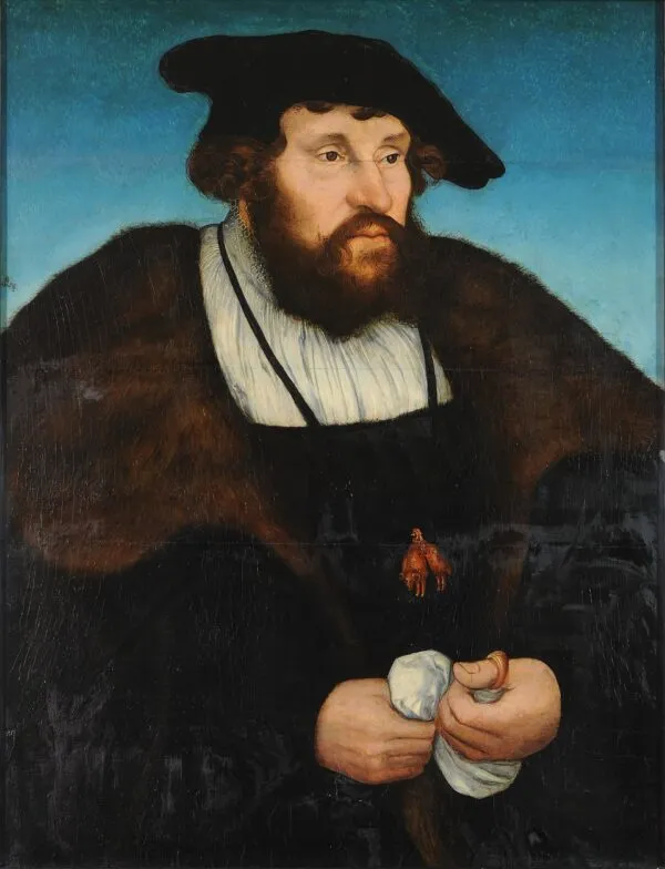 Christian of Denmark (1525) by Lucas Cranach the Elder — original painting reproduced as a hand-painted oil on canvas