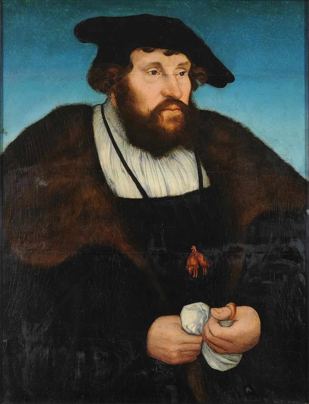 Christian of Denmark (1525) by Lucas Cranach the Elder — original painting reproduced as a hand-painted oil on canvas