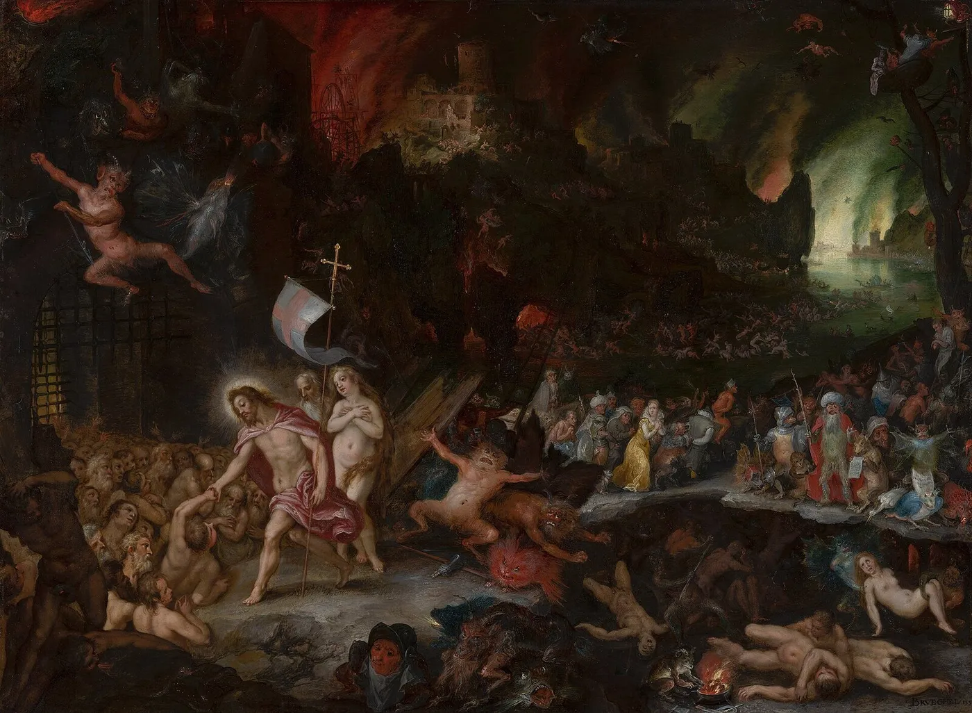 Christ's Descent into Limbo — Jan Brueghel the Elder