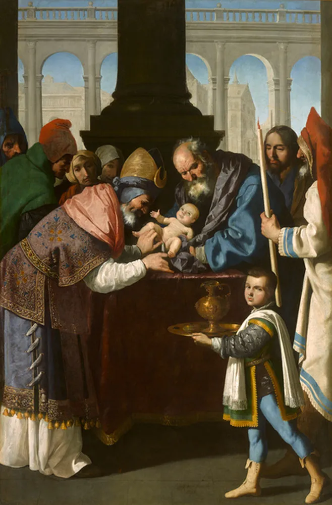 Circumcision (1638) by Francisco de Zurbarán — original painting reproduced as a hand-painted oil on canvas