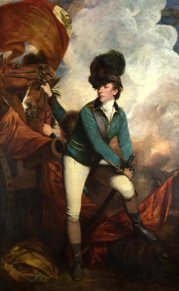Colonel Tarleton (1782) by Joshua Reynolds — original painting reproduced as a hand-painted oil on canvas