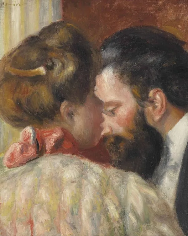 Confidence (1897) by Pierre-Auguste Renoir — original painting reproduced as a hand-painted oil on canvas