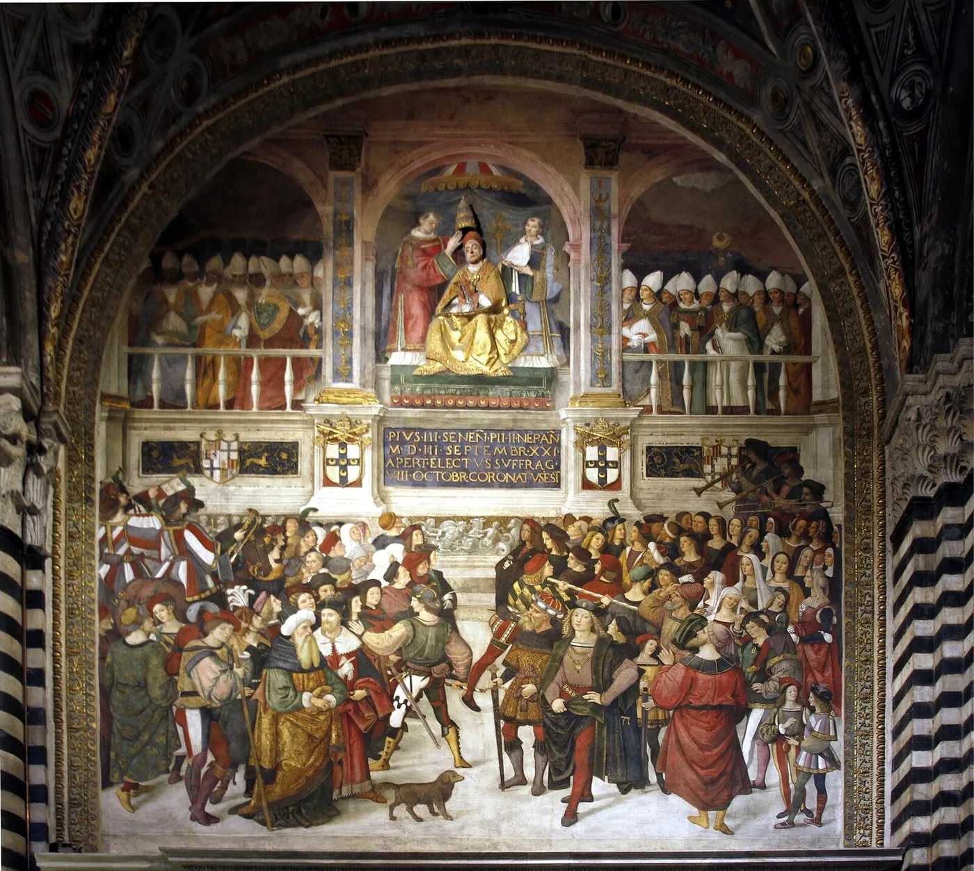 Coronation of Pius III — Pinturicchio