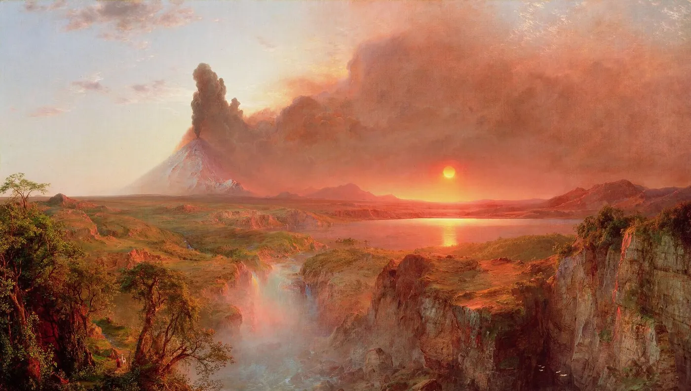 Cotopaxi (1862) by Frederic Edwin Church — original painting reproduced as a hand-painted oil on canvas