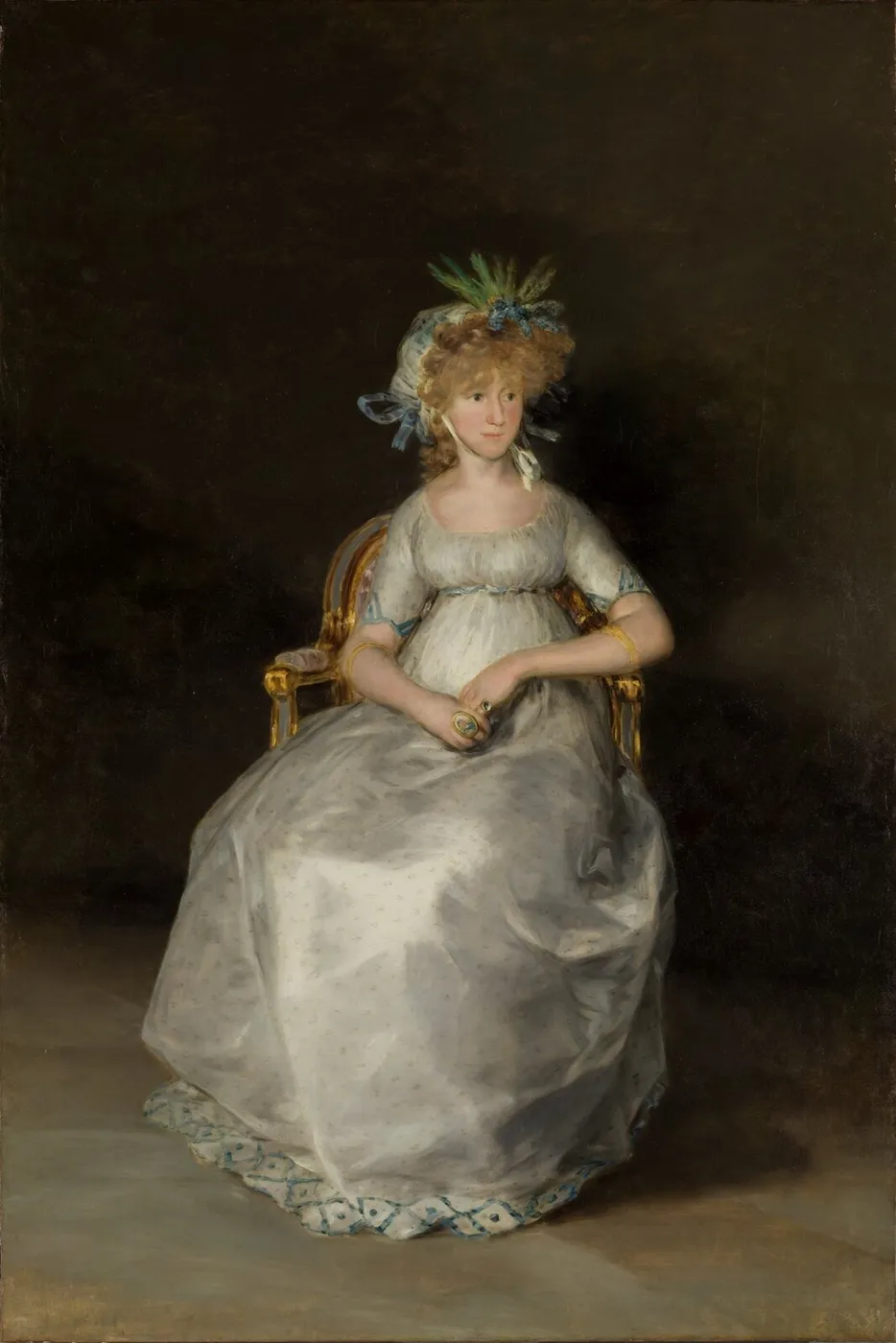 Countess of Chinchon (1800) by Francisco Goya — original painting reproduced as a hand-painted oil on canvas