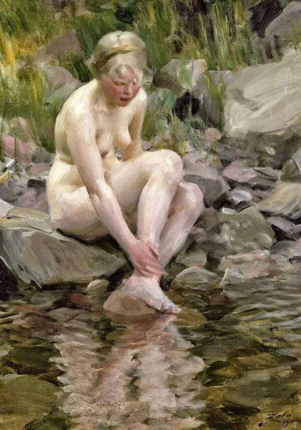 Dagmar (1911) by Anders Zorn — original painting reproduced as a hand-painted oil on canvas