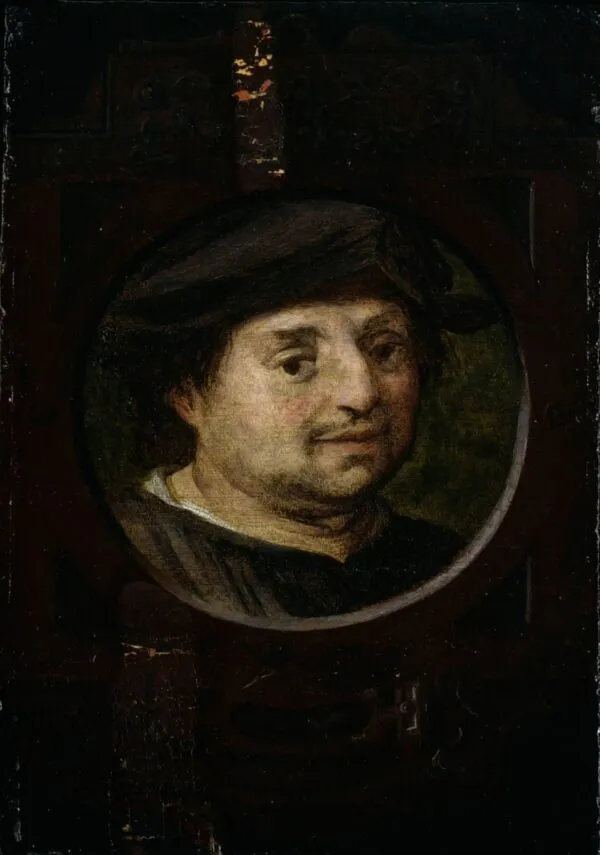 Domenico da Gambassi (1527) by Andrea del Sarto — original painting reproduced as a hand-painted oil on canvas