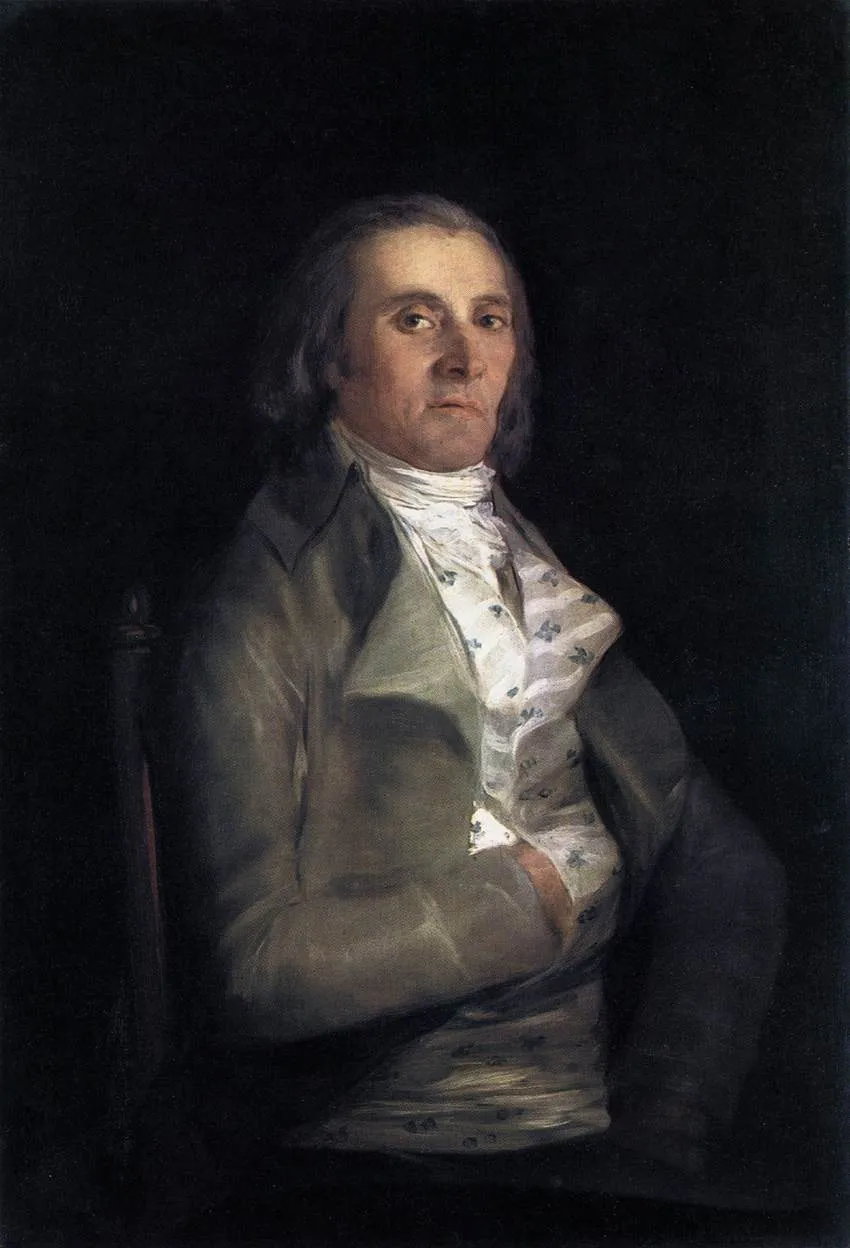 Don Andrés del Peral (1798) by Francisco Goya — original painting reproduced as a hand-painted oil on canvas