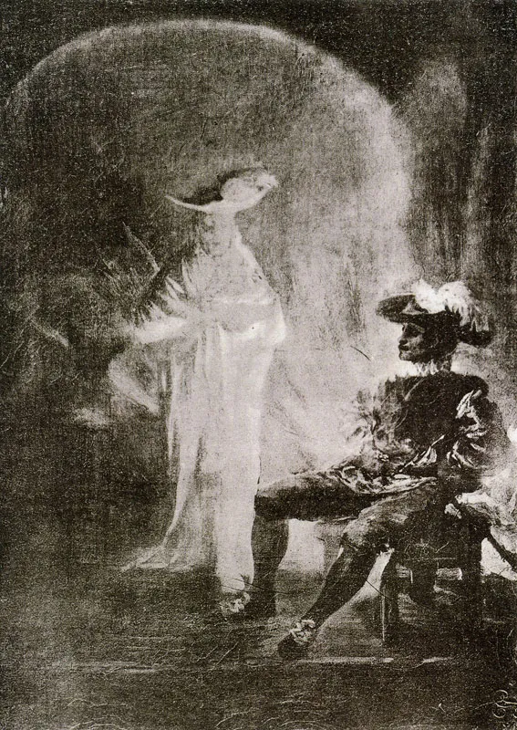 Don Juan and the Commendatore by Francisco Goya — original painting reproduced as a hand-painted oil on canvas