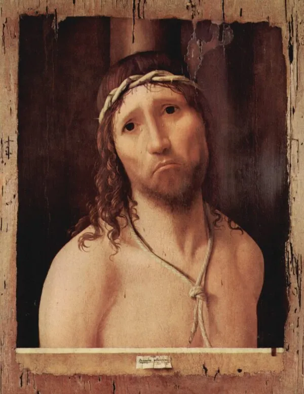 Ecce Homo (1475) by Antonello da Messina — original painting reproduced as a hand-painted oil on canvas