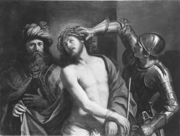 Ecce Homo (1647) by Guercino — original painting reproduced as a hand-painted oil on canvas