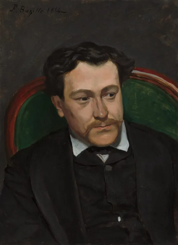 Edouard Blau (1866) by Frédéric Bazille — original painting reproduced as a hand-painted oil on canvas