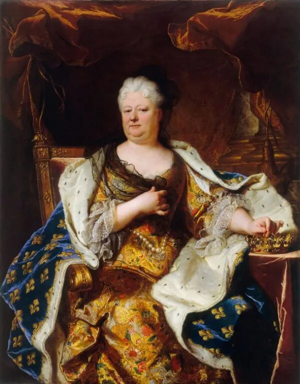 Elizabeth Charlotte, Princess Palatine (1713) by Hyacinthe Rigaud — original painting reproduced as a hand-painted oil on canvas