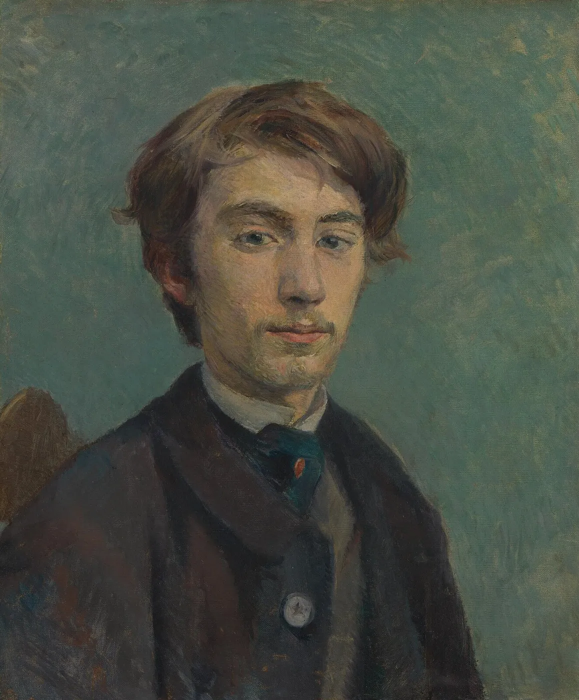 Émile Bernard (1885) by Henri de Toulouse-Lautrec — original painting reproduced as a hand-painted oil on canvas