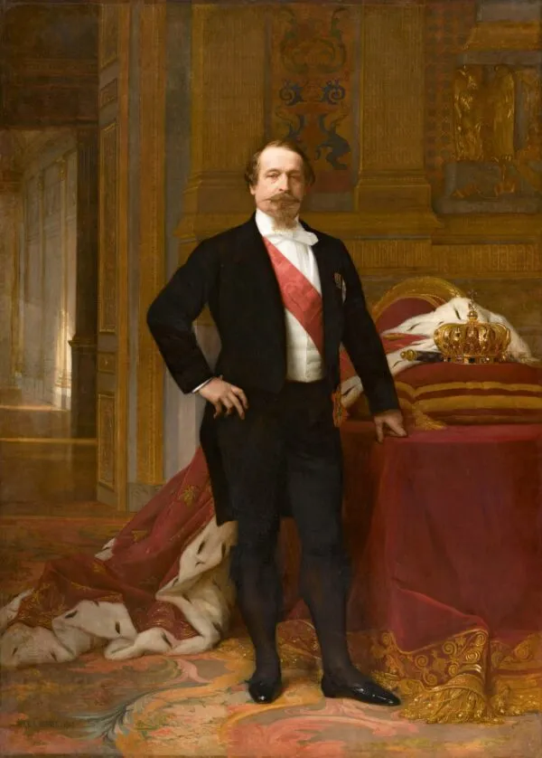 Emperor Napoleon III (1865) by Alexandre Cabanel — original painting reproduced as a hand-painted oil on canvas