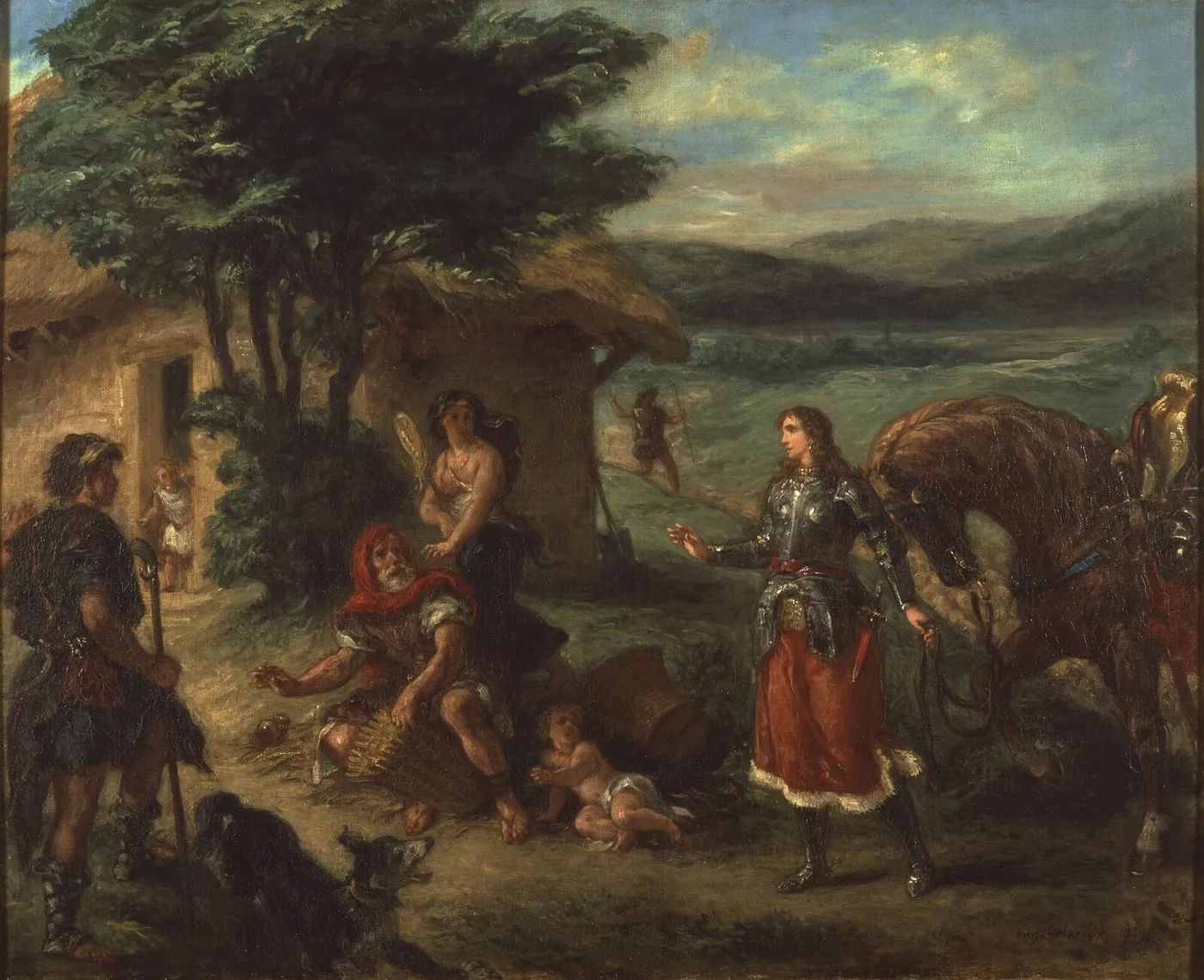 Erminia and the Shepherds — Eugène Delacroix