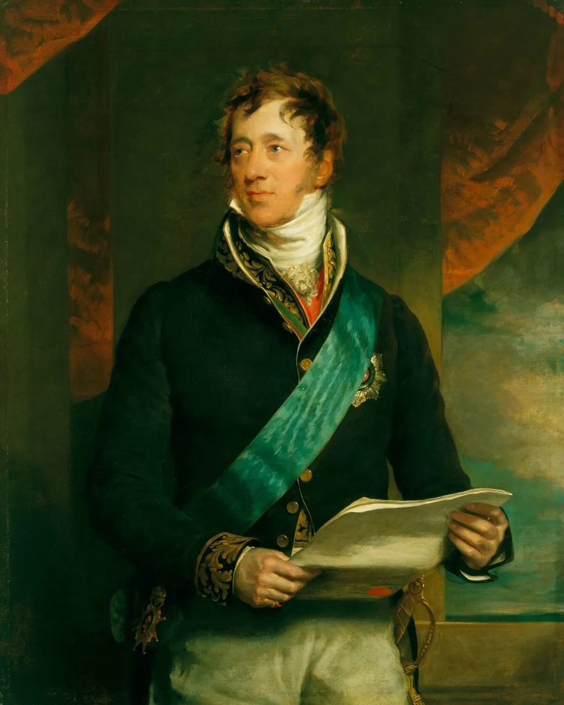 Ernest Frederick, Count Münster (1766-1839) (1815) by Thomas Lawrence — original painting reproduced as a hand-painted oil on canvas