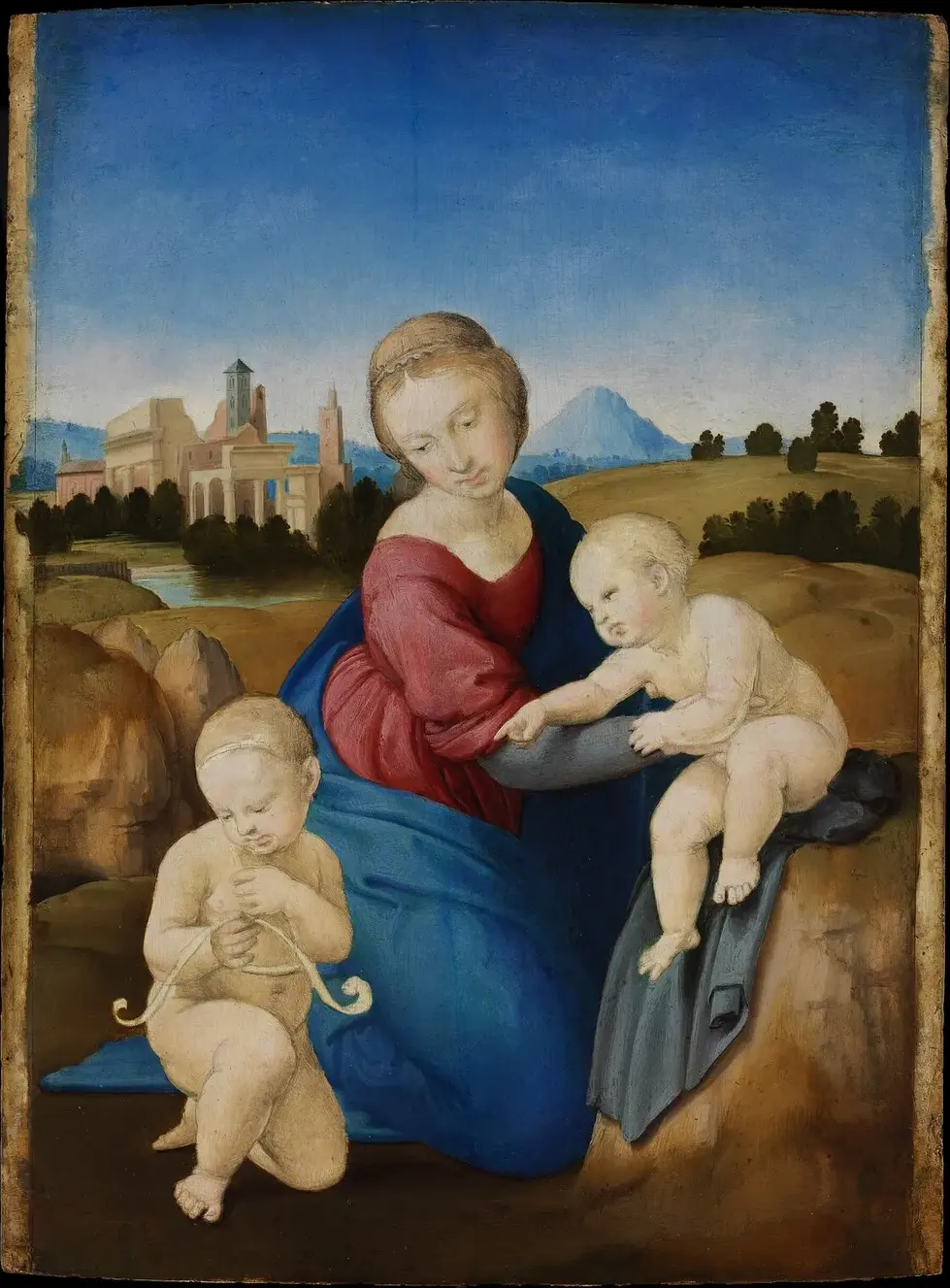 Esterhazy Madonna (1508) by Raphael — original painting reproduced as a hand-painted oil on canvas