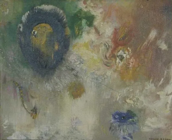 Fantasmagorie (2000) by Odilon Redon — original painting reproduced as a hand-painted oil on canvas
