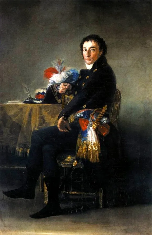 Ferdinand Guillemardet (1798) by Francisco Goya — original painting reproduced as a hand-painted oil on canvas