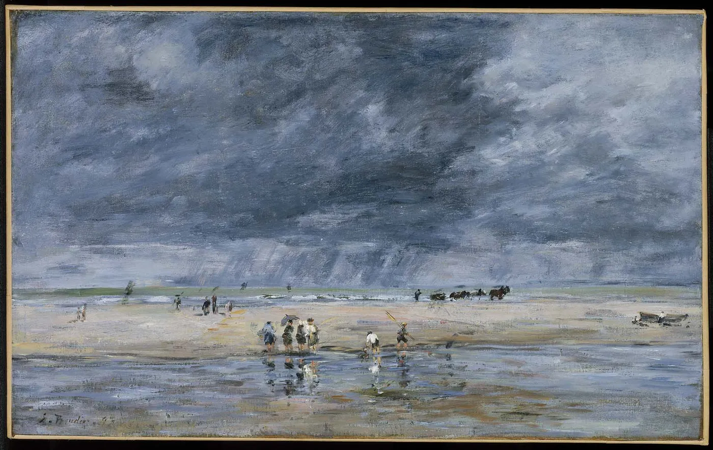Figures on the Beach — Eugène Louis Boudin