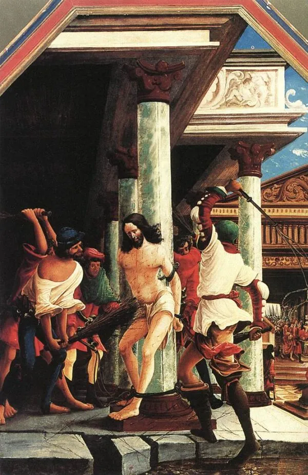 Flagellation of Christ (1518) by Albrecht Altdorfer — original painting reproduced as a hand-painted oil on canvas