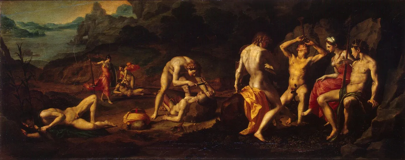 Flaying of Marsyas — Bronzino