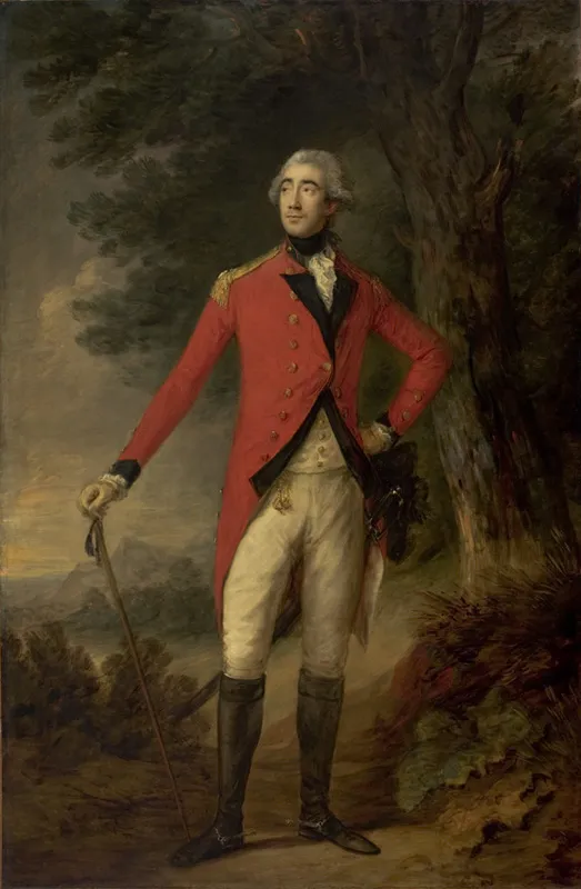 Francis Rawdon, 1st Marquess of Hasting and 2nd Earl of Moira (1783) by Thomas Gainsborough — original painting reproduced as a hand-painted oil on canvas