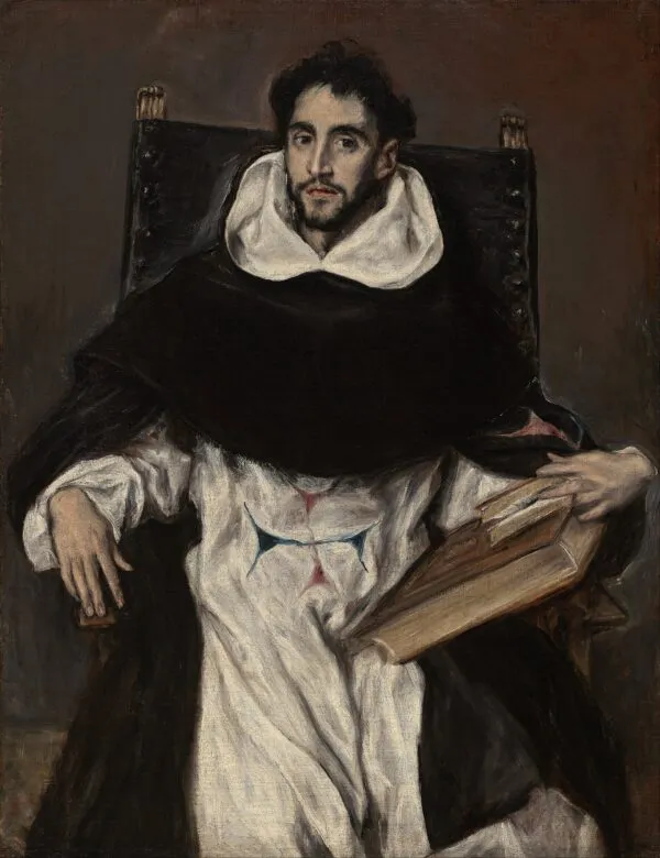 Fray Hortensio Félix Paravicino (1609) by El Greco — original painting reproduced as a hand-painted oil on canvas