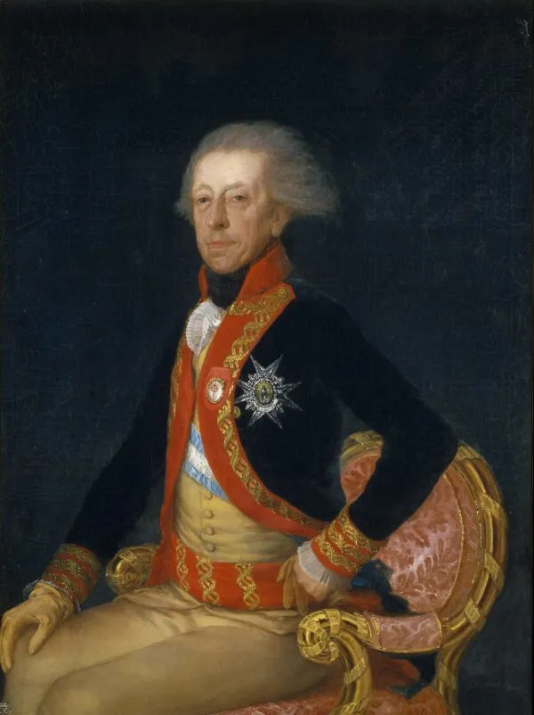 General Antonio Ricardos (1793) by Francisco Goya — original painting reproduced as a hand-painted oil on canvas