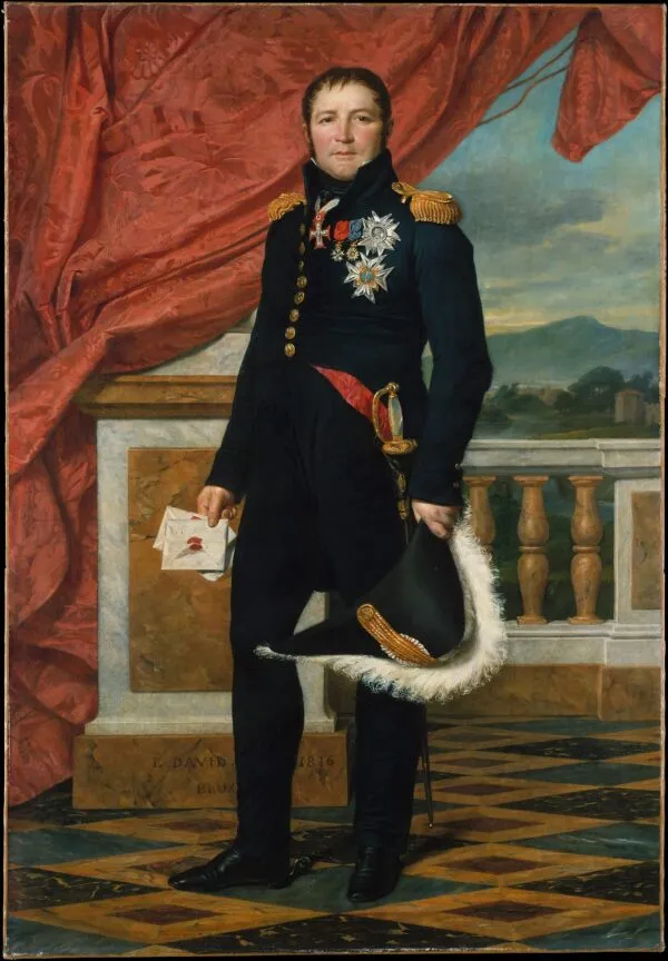 General Étienne-Maurice Gérard (1773–1852), Marshal of France (1816) by Jacques-Louis David — original painting reproduced as a hand-painted oil on canvas