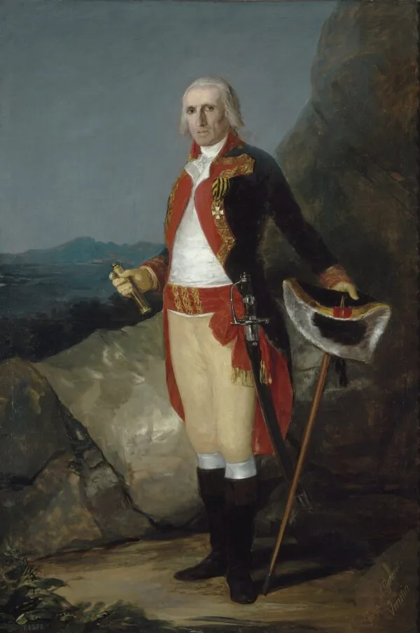 General José de Urrutia (1798) by Francisco Goya — original painting reproduced as a hand-painted oil on canvas