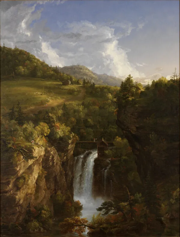 Genesee Scenery (1847) by Thomas Cole — original painting reproduced as a hand-painted oil on canvas