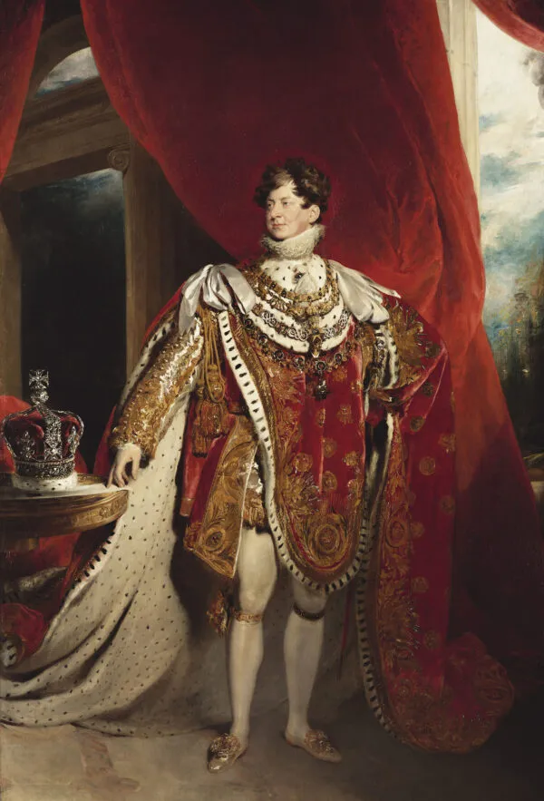 George IV (1762-1830) (1821) by Thomas Lawrence — original painting reproduced as a hand-painted oil on canvas