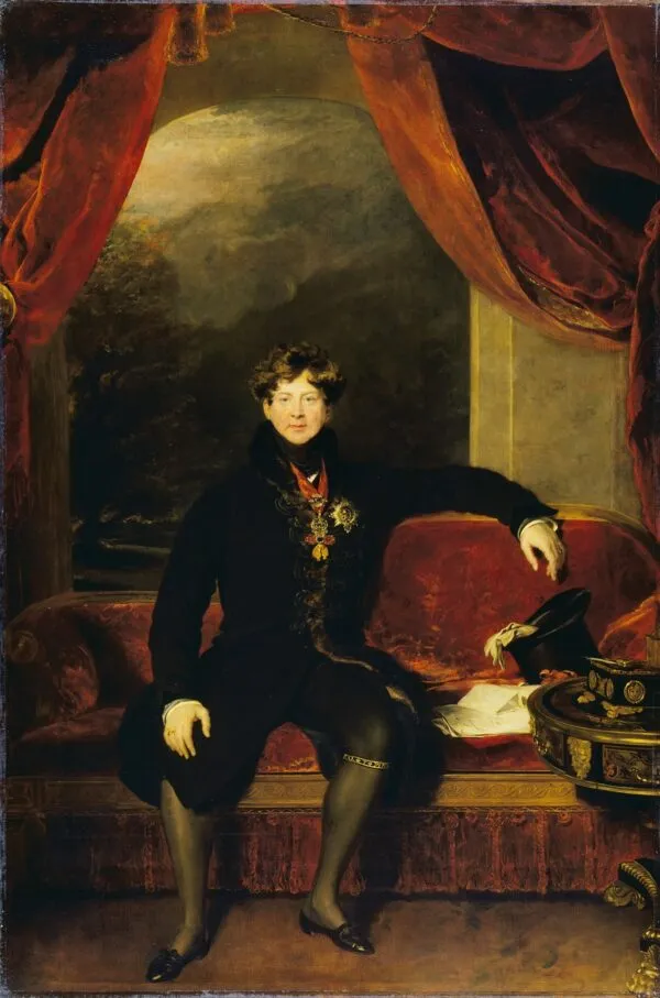 George IV (1822) by Thomas Lawrence — original painting reproduced as a hand-painted oil on canvas