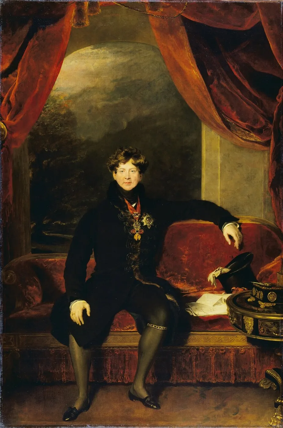 George IV (1822) by Thomas Lawrence — original painting reproduced as a hand-painted oil on canvas