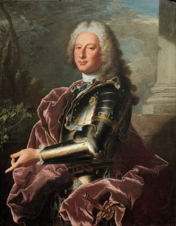 Gio. Francesco II Brignole-Sale (1739) by Hyacinthe Rigaud — original painting reproduced as a hand-painted oil on canvas