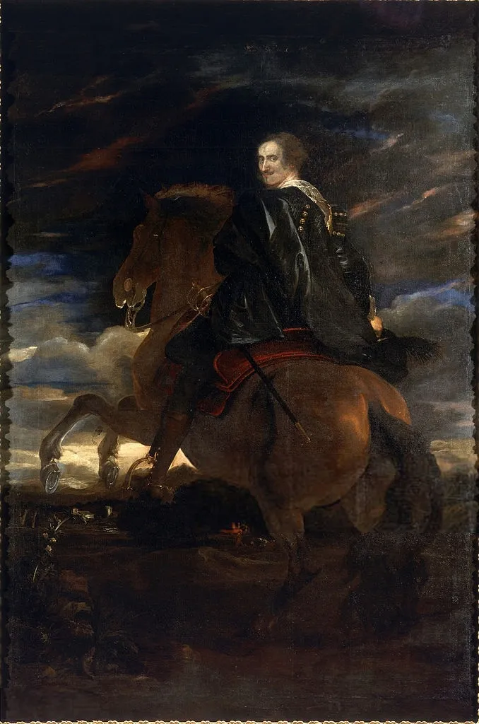 Gio. Paolo Balbi on horseback (1627) by Anthony van Dyck — original painting reproduced as a hand-painted oil on canvas