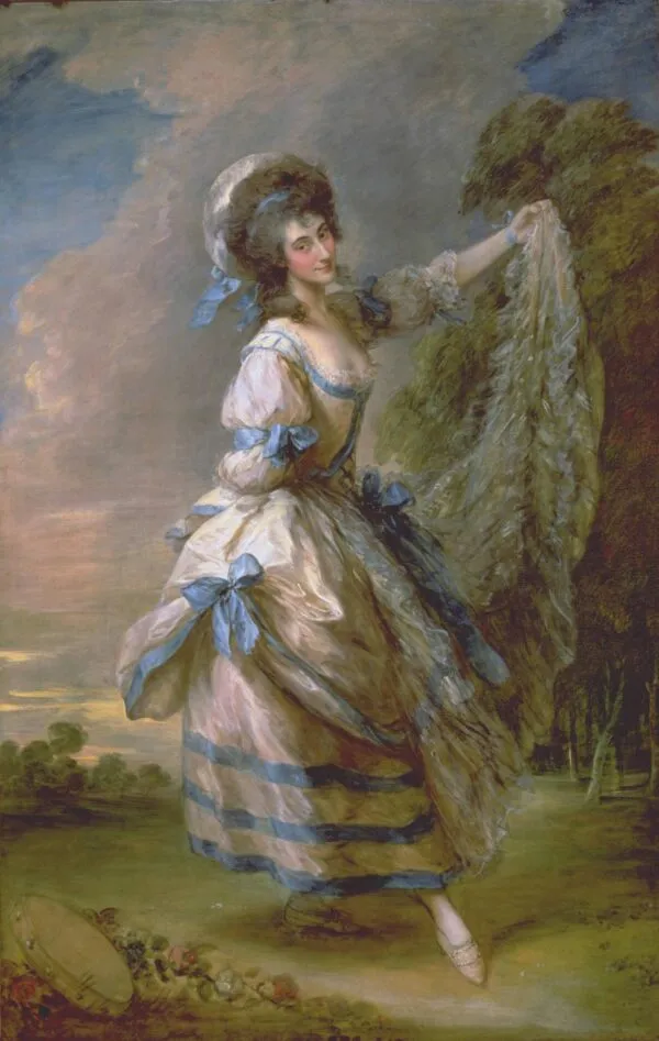 Giovanna Baccelli (1782) by Thomas Gainsborough — original painting reproduced as a hand-painted oil on canvas