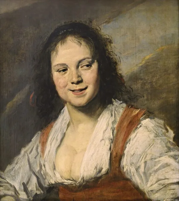 Gipsy Girl (1626) by Frans Hals — original painting reproduced as a hand-painted oil on canvas
