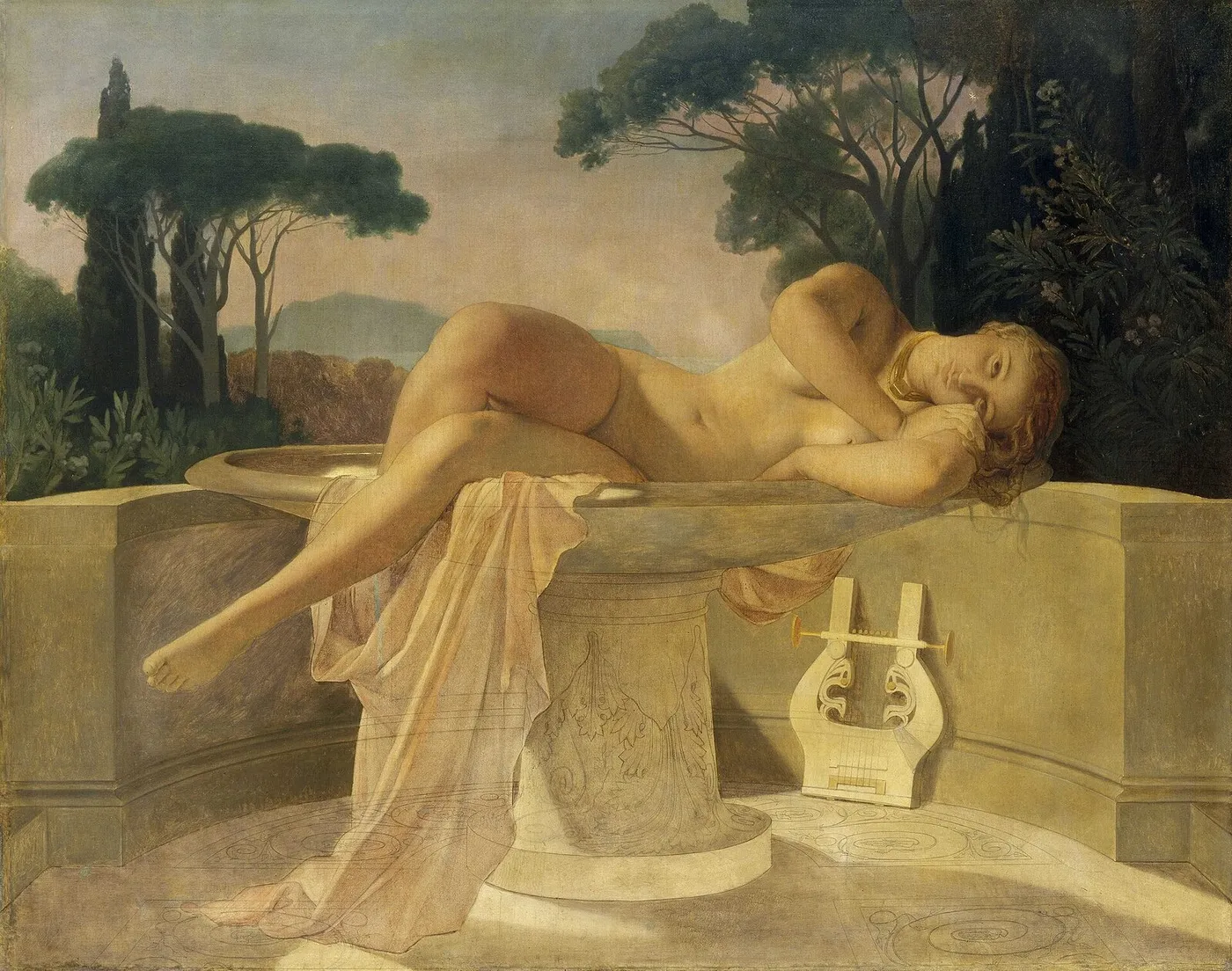 Girl in a Basin — Paul Delaroche