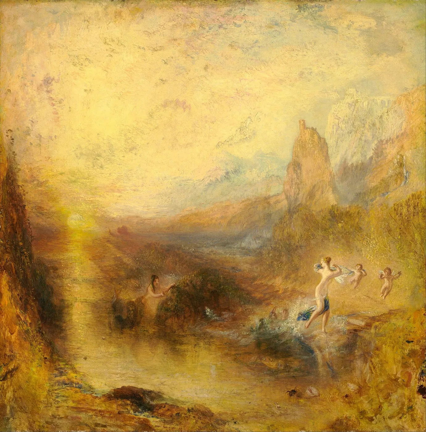 Glaucus and Scylla (1841) by J. M. W. Turner — original painting reproduced as a hand-painted oil on canvas