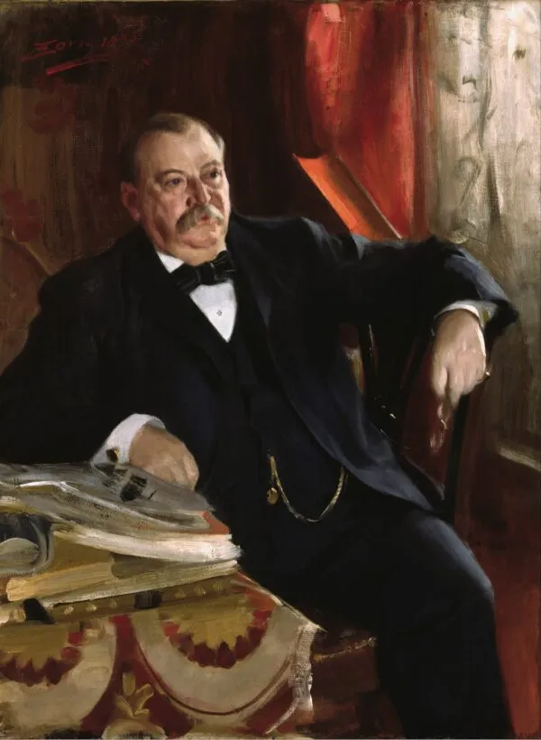 Grover Cleveland (1899) by Anders Zorn — original painting reproduced as a hand-painted oil on canvas