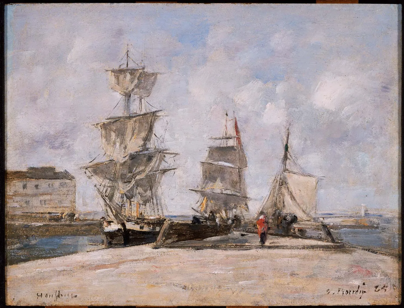 Harbor at Honfleur — Eugène Louis Boudin